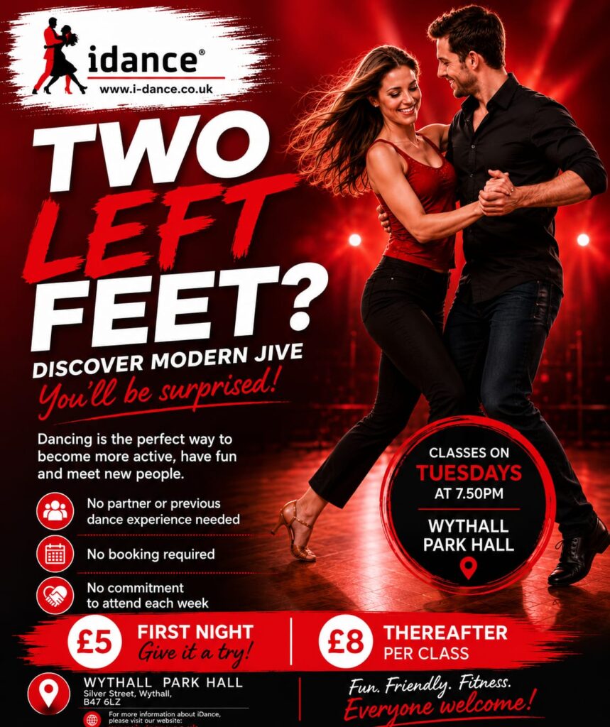 IDance at Wythall Birmingham every Tuesday night from 8pm.