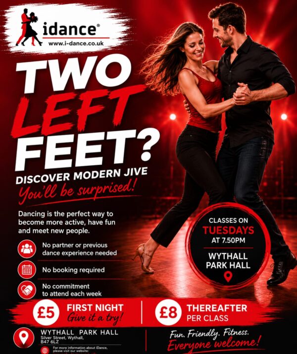 IDance at Wythall Birmingham every Tuesday night from 8pm.
