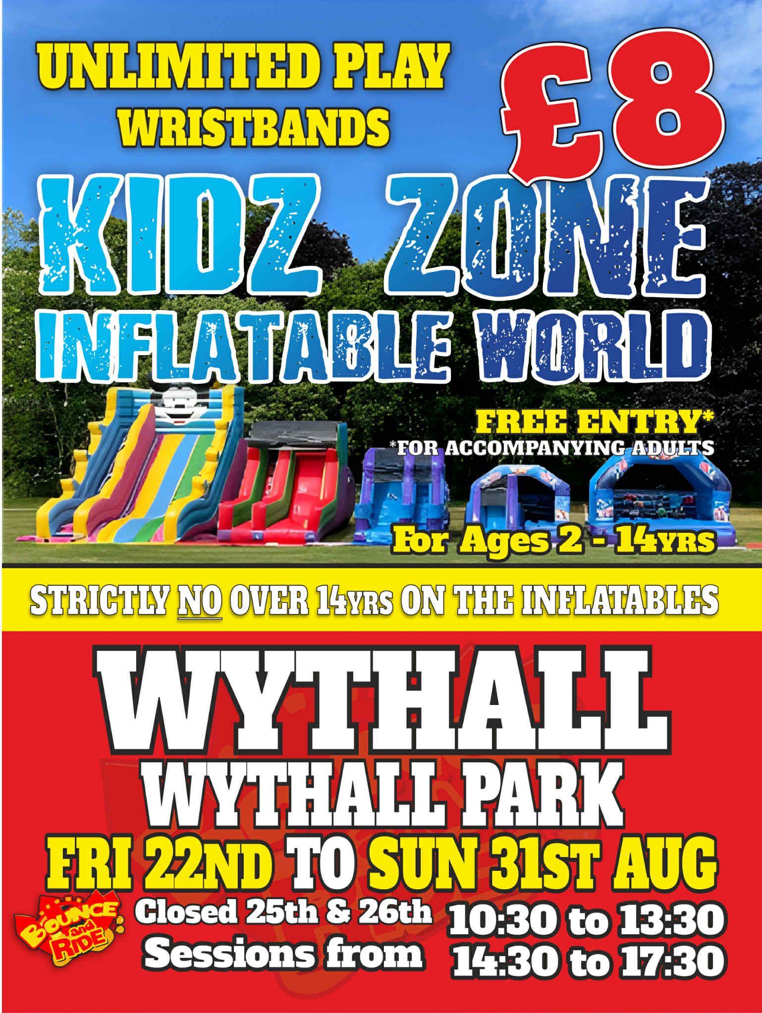 Kidz Zone Inflatable World 22-31 August 2025