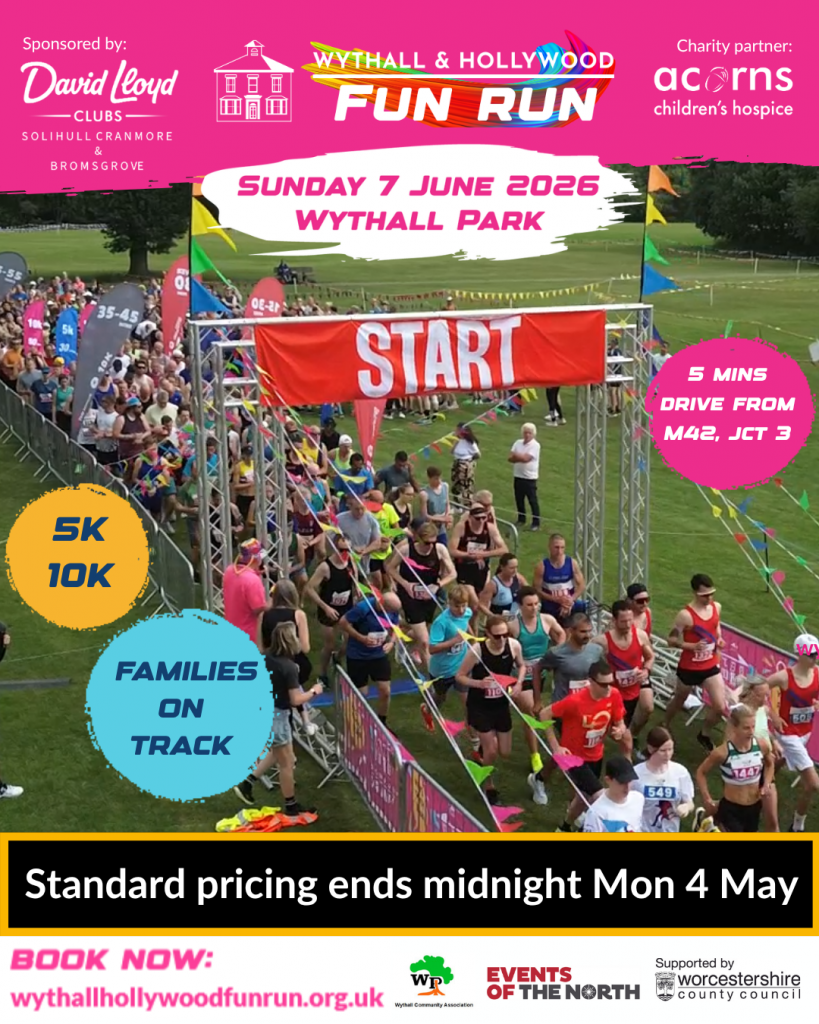 Wythall and Hollywood Fun Run featuring Families on Track - Sunday 7 June 2026
