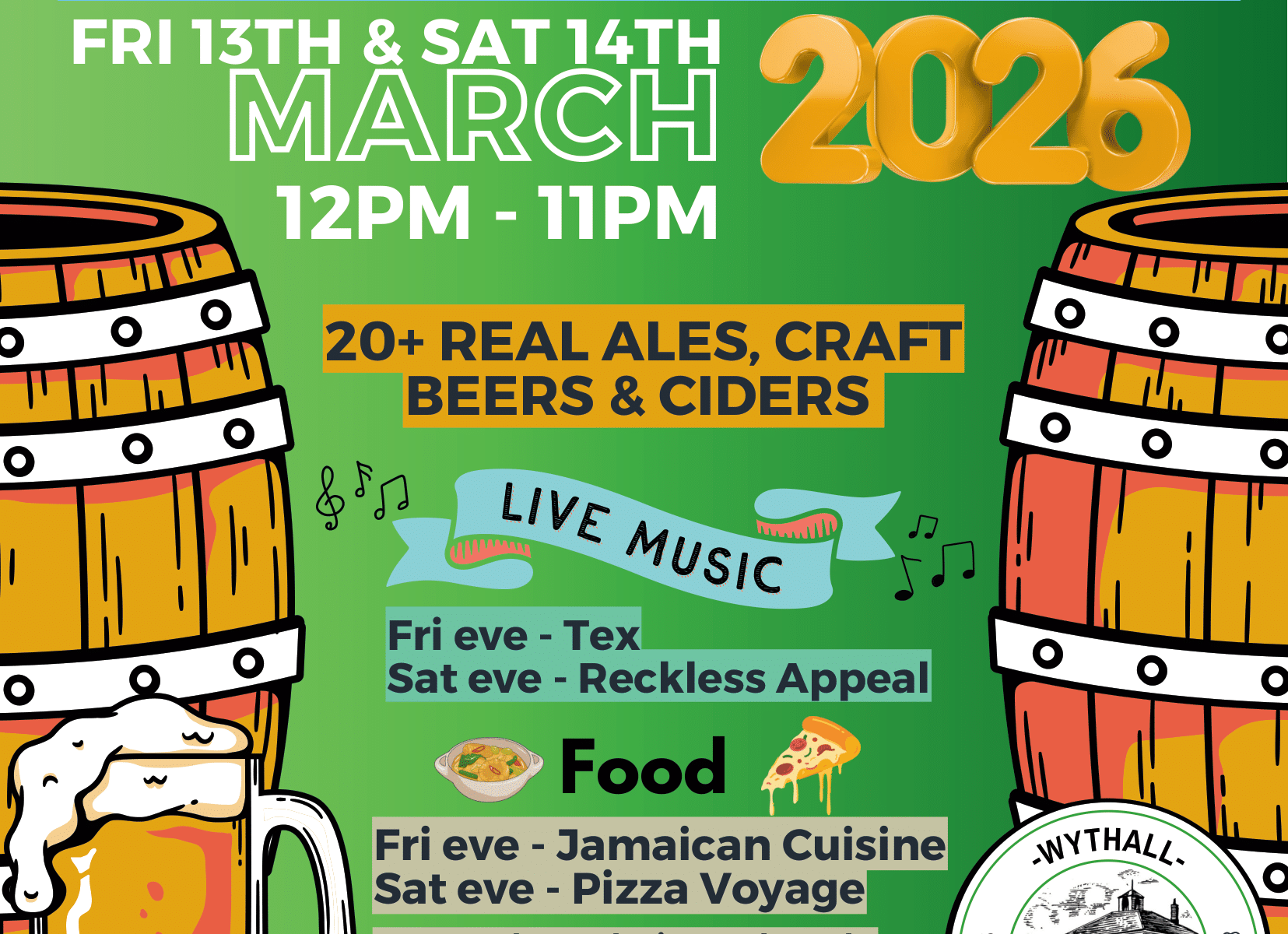 Wythall Spring Charity Beer & Cider Festival 2026