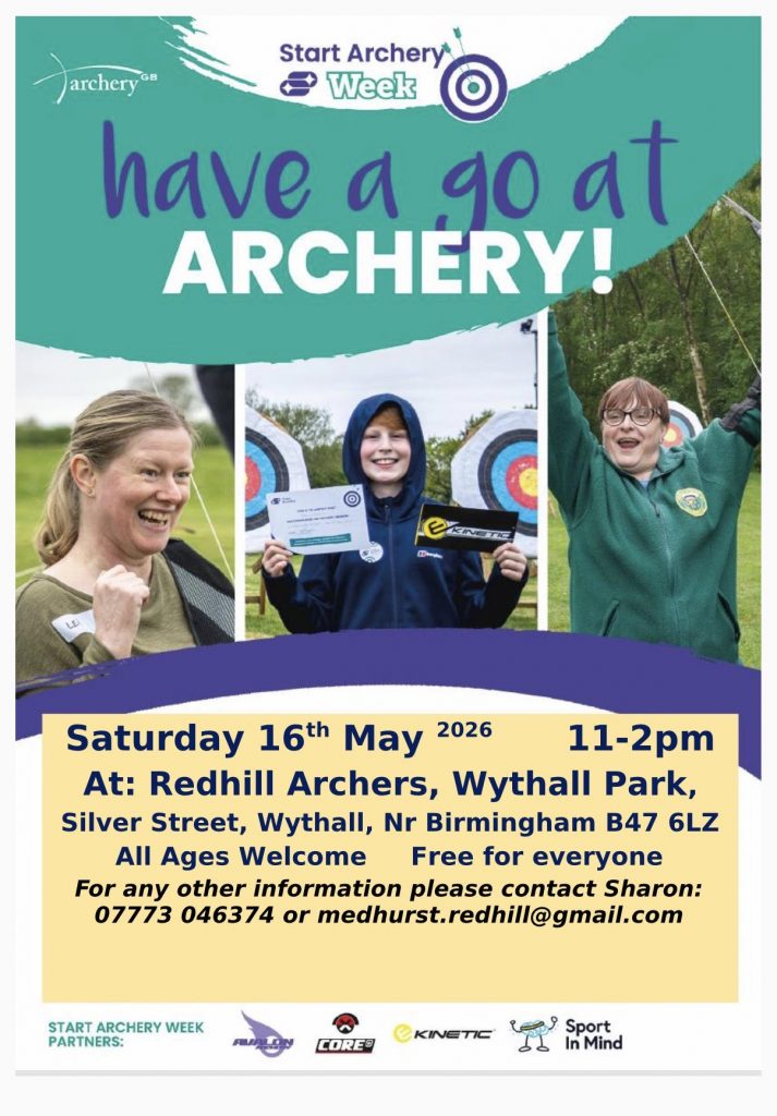 Redhill Archers - Have a go at Archery - Saturday 16 May 2026