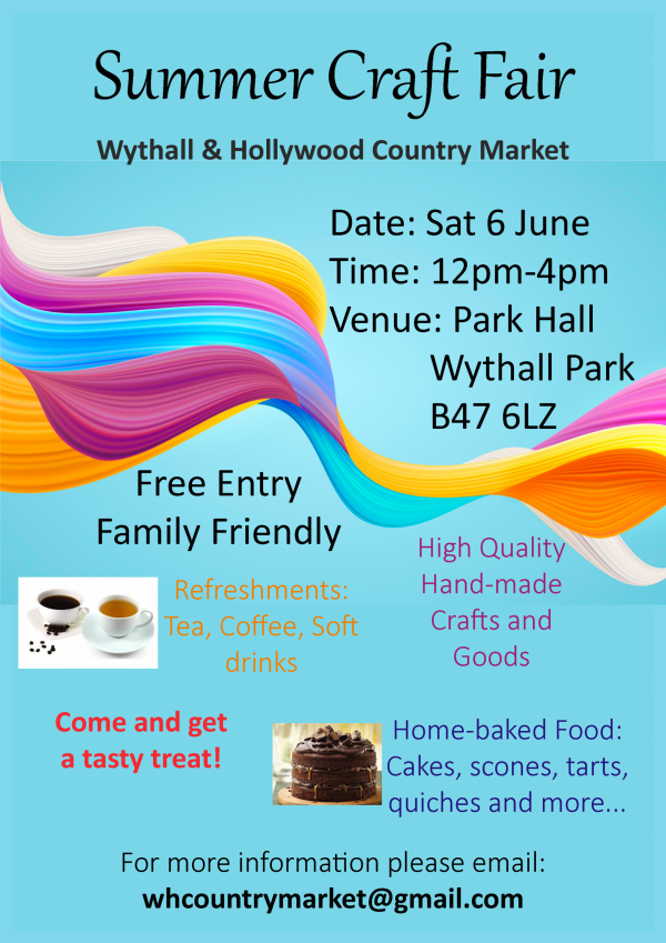 Summer Craft Fair 6 June 2026